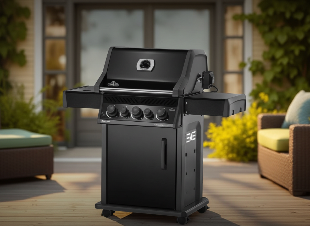 Source image of stainless steel grill on white background