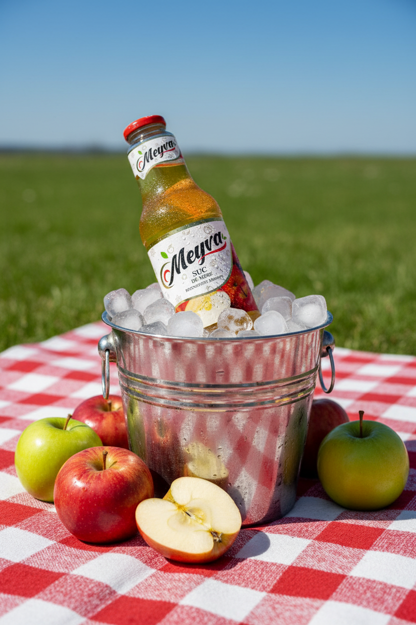 Juice can in bright kitchen scene